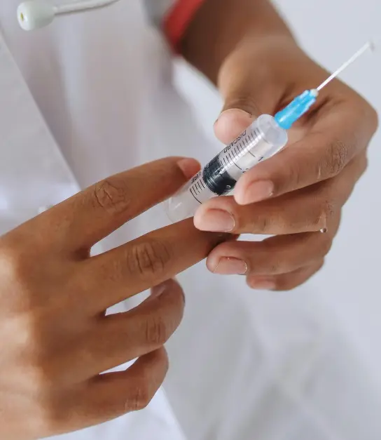 Hyaluronic acid intra-articular injection