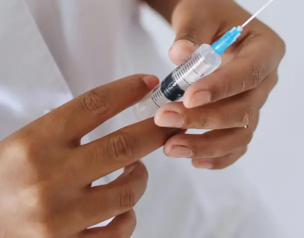 Hyaluronic acid intra-articular injection
