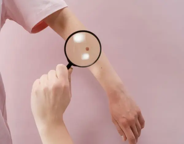 Radiofrequency skin growth removal