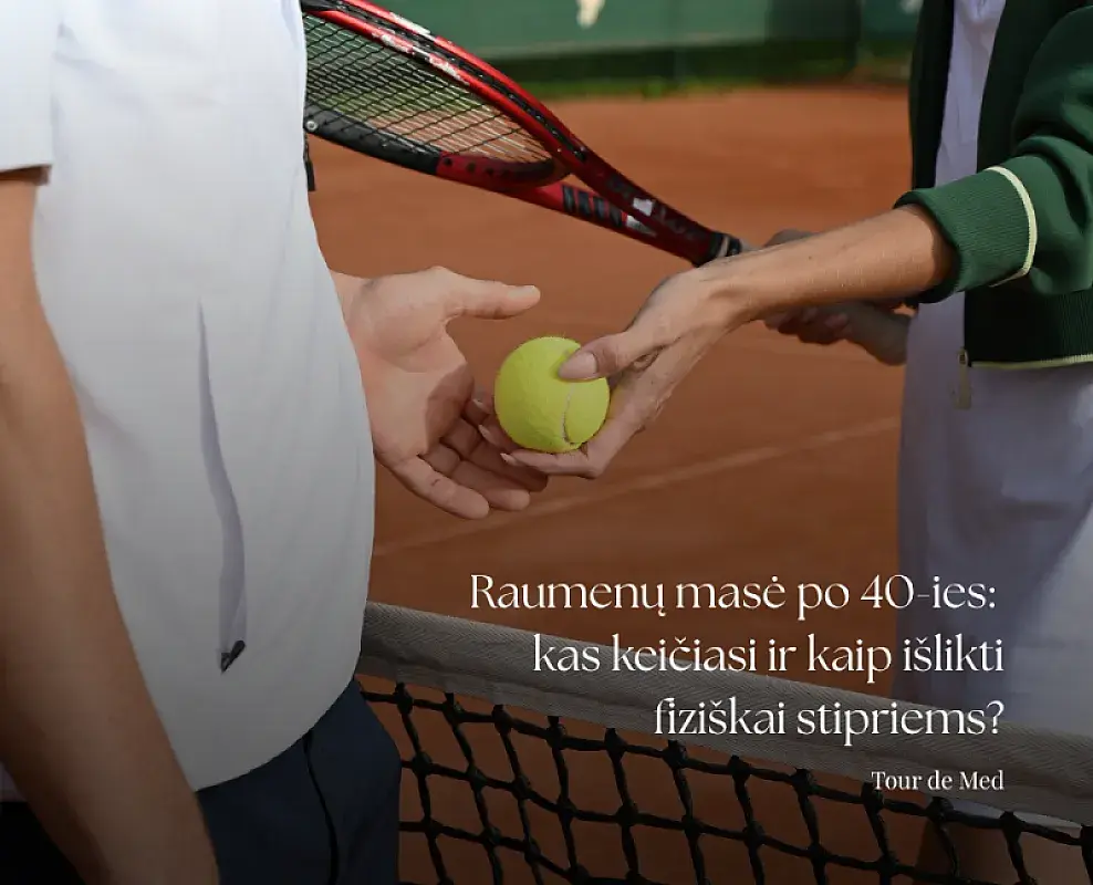 Raumenų masė po 40-ies: kas keičiasi ir kaip išlikti fiziškai stipriems?